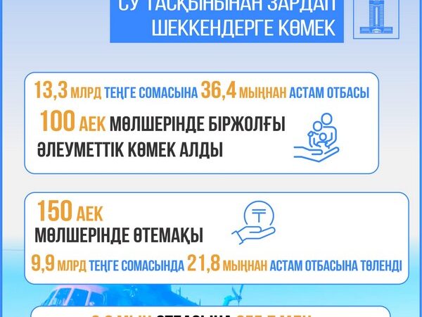 2024 жылғы су тасқыны: азаматтарға әлеуметтік көмек, үйлер мен инфрақұрылымдар салу және қалпына келтіру