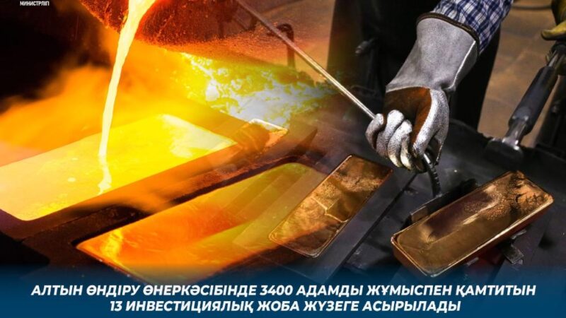 13 инвестпроектов с 3400 рабочими местами реализуют в золотодобывающей промышленности