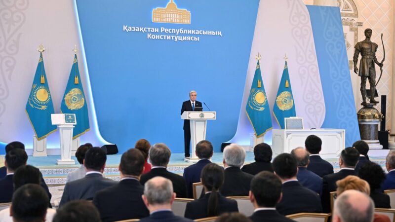 Президент Касым-Жомарт Токаев принял участие в торжественном мероприятии, посвященном принятию Конституции
