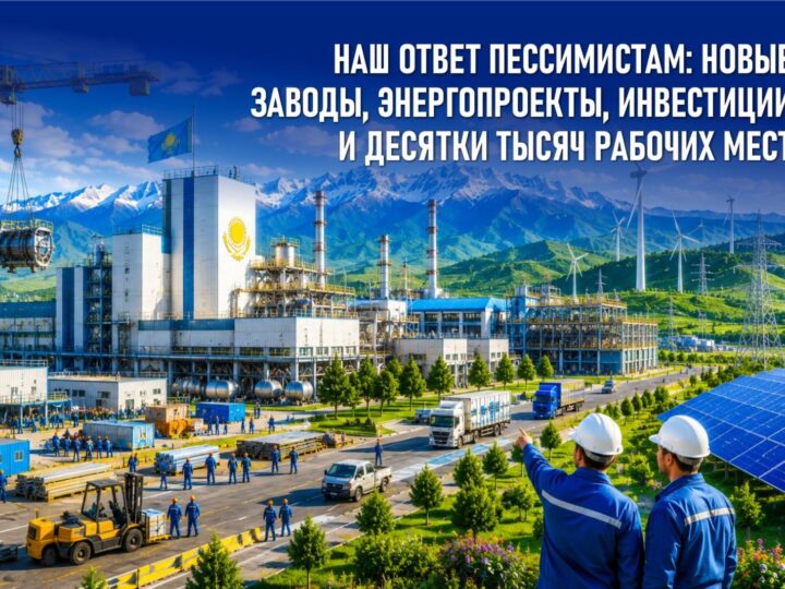 Казахстан наращивает промышленный потенциал: новые заводы, энергетика и инвестиции в регионах