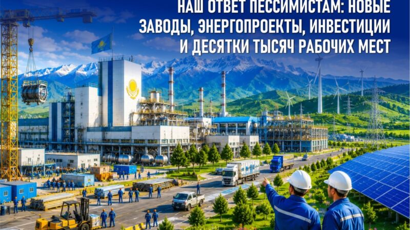Казахстан наращивает промышленный потенциал: новые заводы, энергетика и инвестиции в регионах