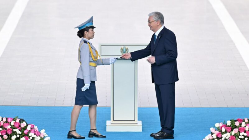 Выступление Главы государства Касым-Жомарта Токаева на церемонии поднятия Государственного флага
