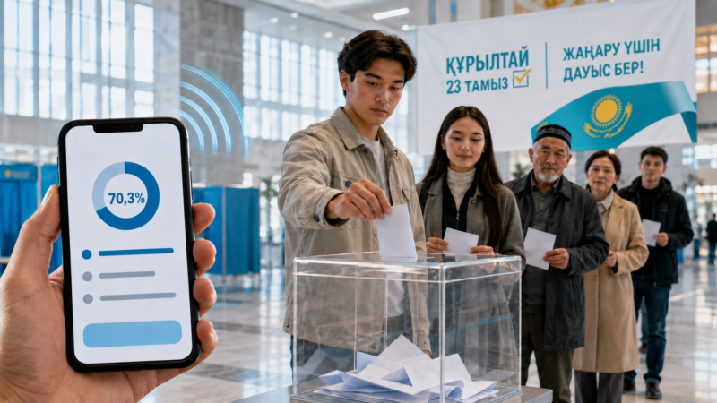 Сауалнама: қазақстандықтардың 70,3 пайызы Құрылтай сайлауына қатысуға ниетті